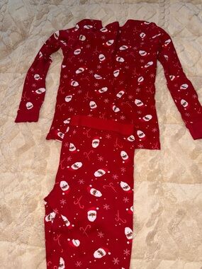 Wondershop Red Santa Print Kids Pajama Set